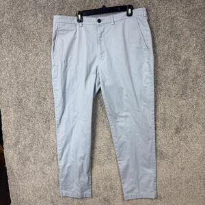 Brooks Brothers Clark Chino Pants Mens 38x31 Blue Stretch Classic Fit Officewear
